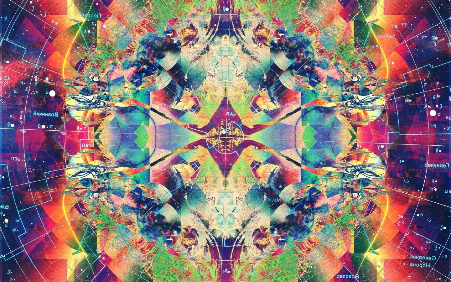 1440x900 psychedelic abstract colorful symmetry wallpaper and background