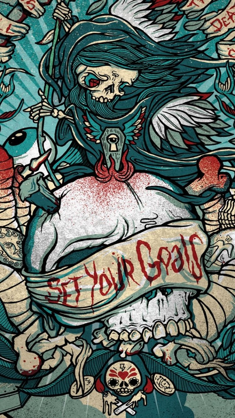 750x1334 Mobile wallpaper: Dark, Graffiti, Skull, Motivational, 1226222 download the picture for free