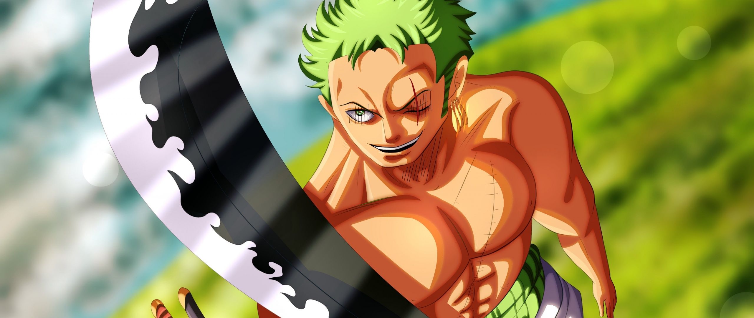 2560x1080 Roronoa Zoro Wallpaper 4K, One Piece