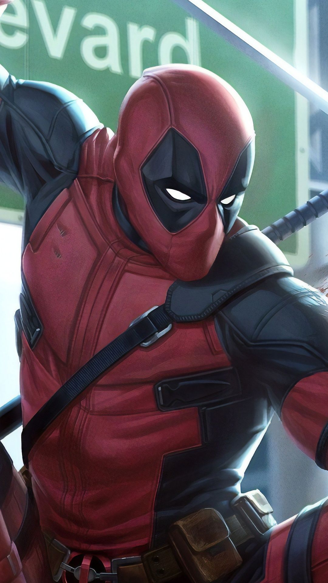 1080x1920 Deadpool Wallpaper for Android Mobile Smartphone [Full HD]