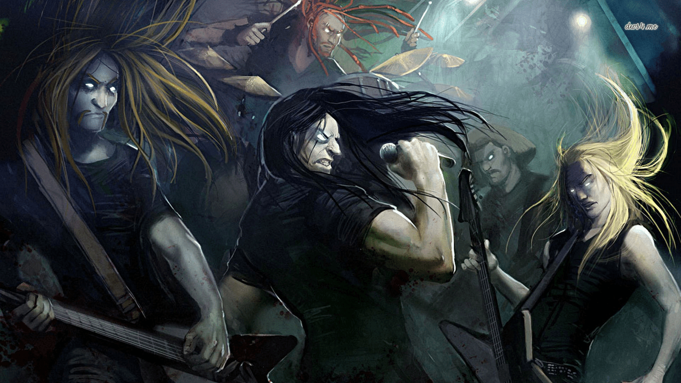 1366x768 Dethklok. Metalocalypse, HD wallpaper, Wallpaper