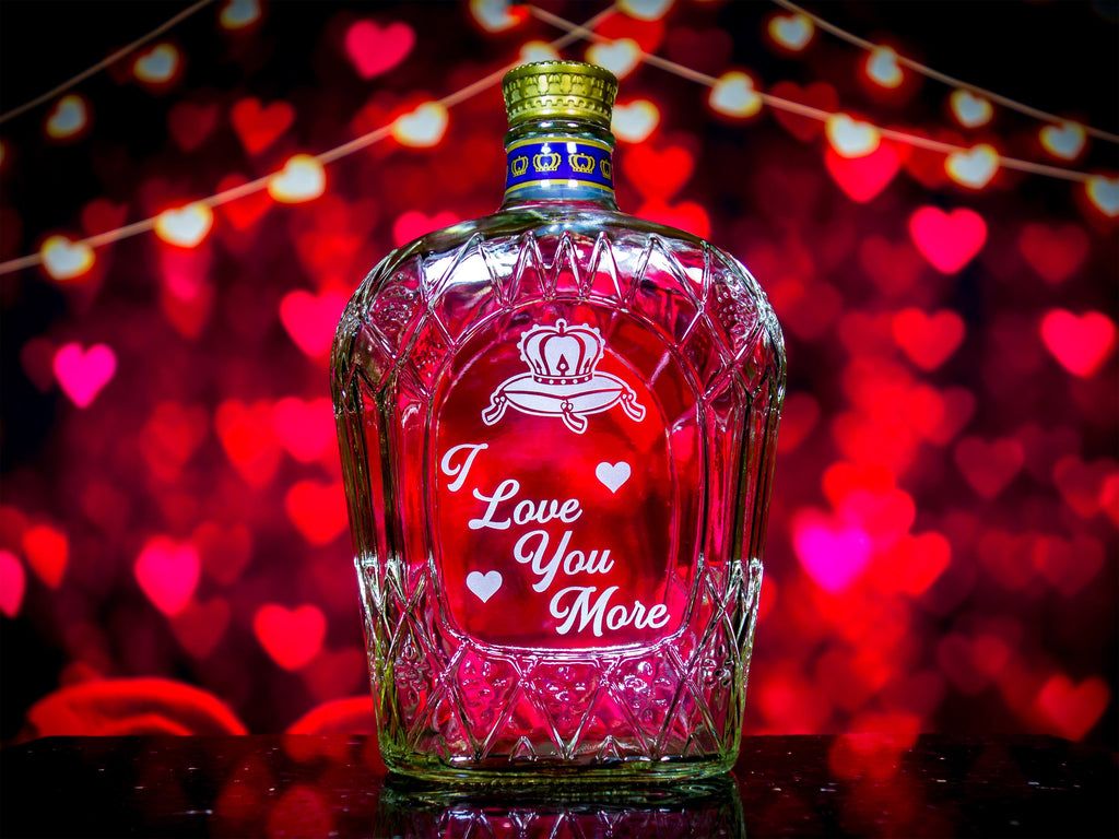 1024x768 Crown Royal Whisky I Love You More Engraved & Personalized Bottle De