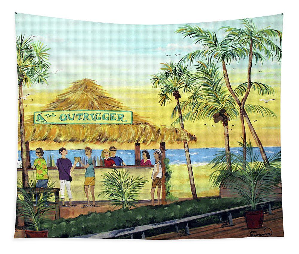 1000x851 Outrigger Tiki Bar Tapestry