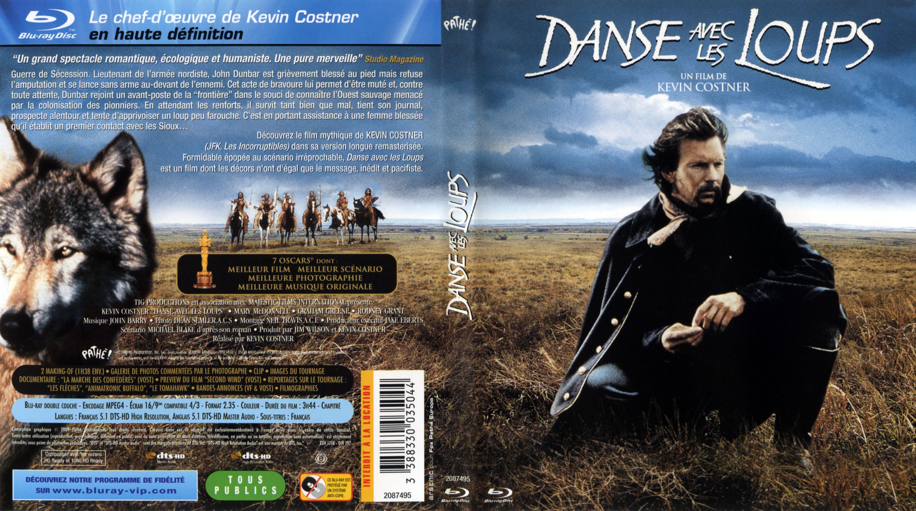 Danse Avec Les Loups [VHS] : Kevin Costner, Mary Mcdonnell, Graham Greene,  Rodney Grant, Kevin Costner, Mary Mcdonnell: : DVD et Blu-ray