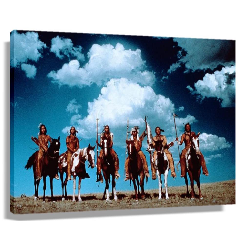 1000x1000 Dances With Wolves Movie Poster Decor Room Print Artwork Paintings Decorative Picture for Bedroom Horizontal Canvas for Office Picture Wall Decorations for Kitchen Paintings for Bathroom Photo (36*24inch, Unframed) : Everything Else