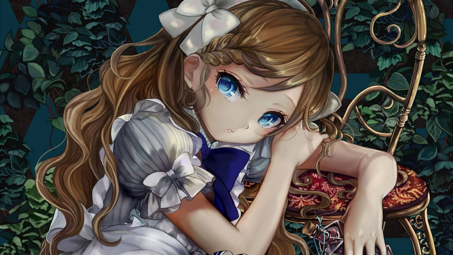 1920x1080 Desktop Wallpaper Blue Eye Cute Child Anime Girl, HD Image, Picture, Background, Xdtkxu