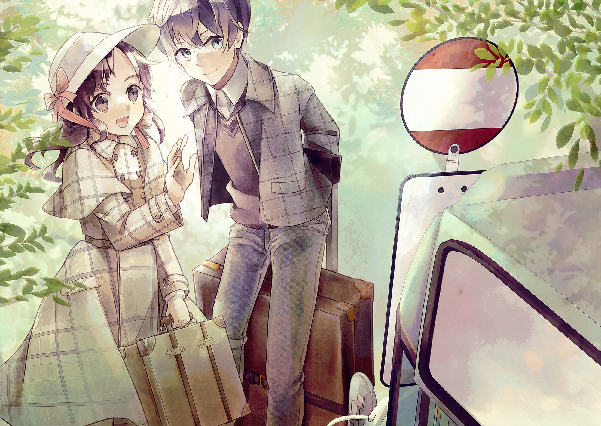 2000x1416 HD desktop wallpaper: Anime, Child, Short Hair download free picture