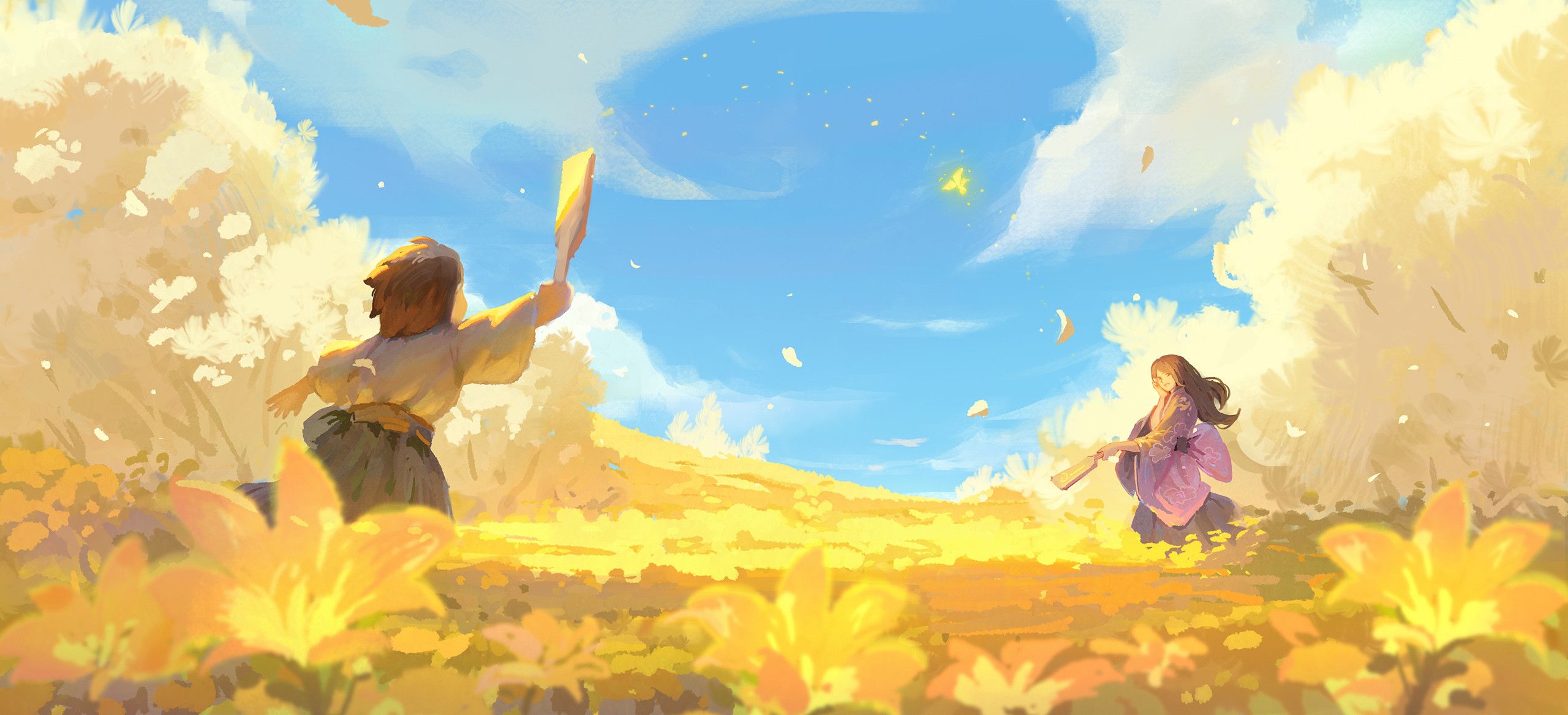 2560x1168 Anime Child HD Wallpaper
