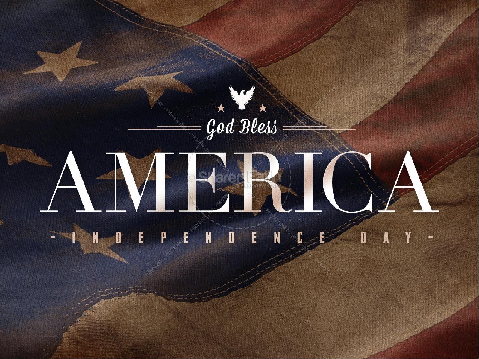 1600x1200 God Bless America Religious PowerPoint. Independence Day PowerPoints