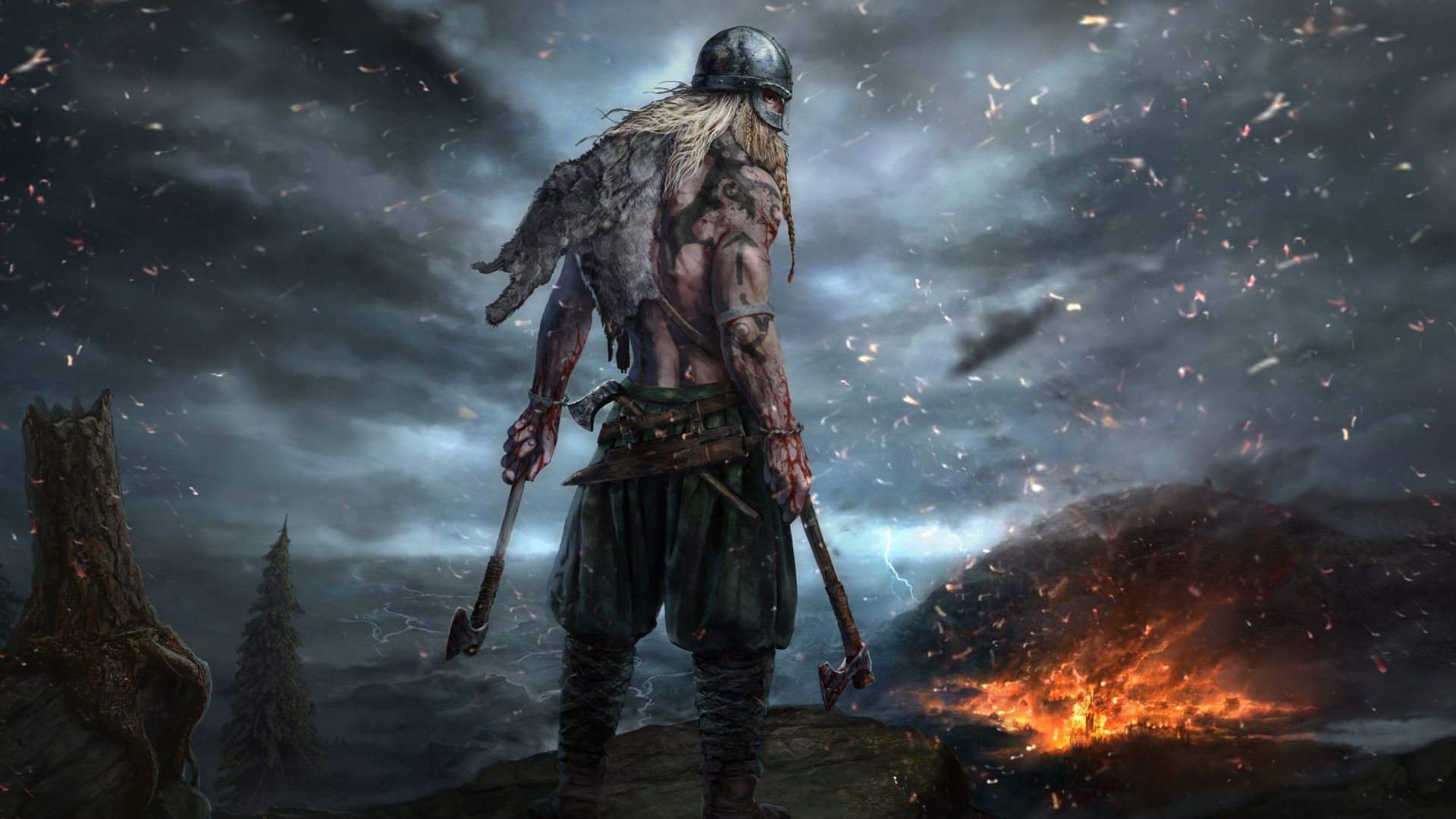1920x1080 Desktop Wallpaper Ancestors: The Humankind Odyssey, Game, Warrior, 4k, 5k, HD Image, Picture, Background, Hyvmxe