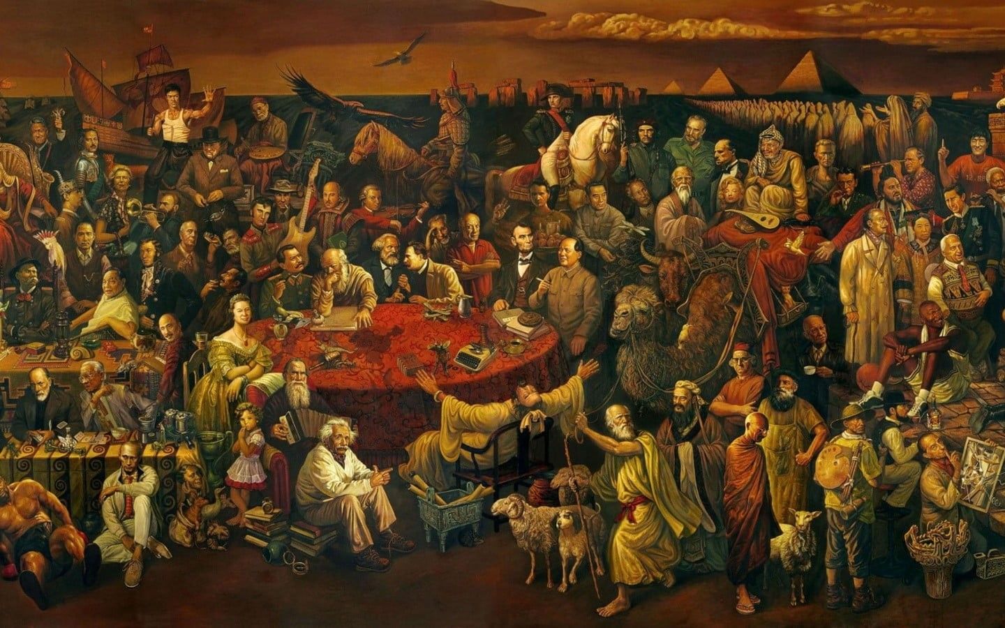 1440x900 Wallpaper / Che Guevara, Confucius, Vladimir Putin, Napoleon Bonaparte, Bruce Lee, Henri De Toulouse Lautrec, 1080P, Audrey Hepburn, Luciano Pavarotti, Michael Jordan Free Download