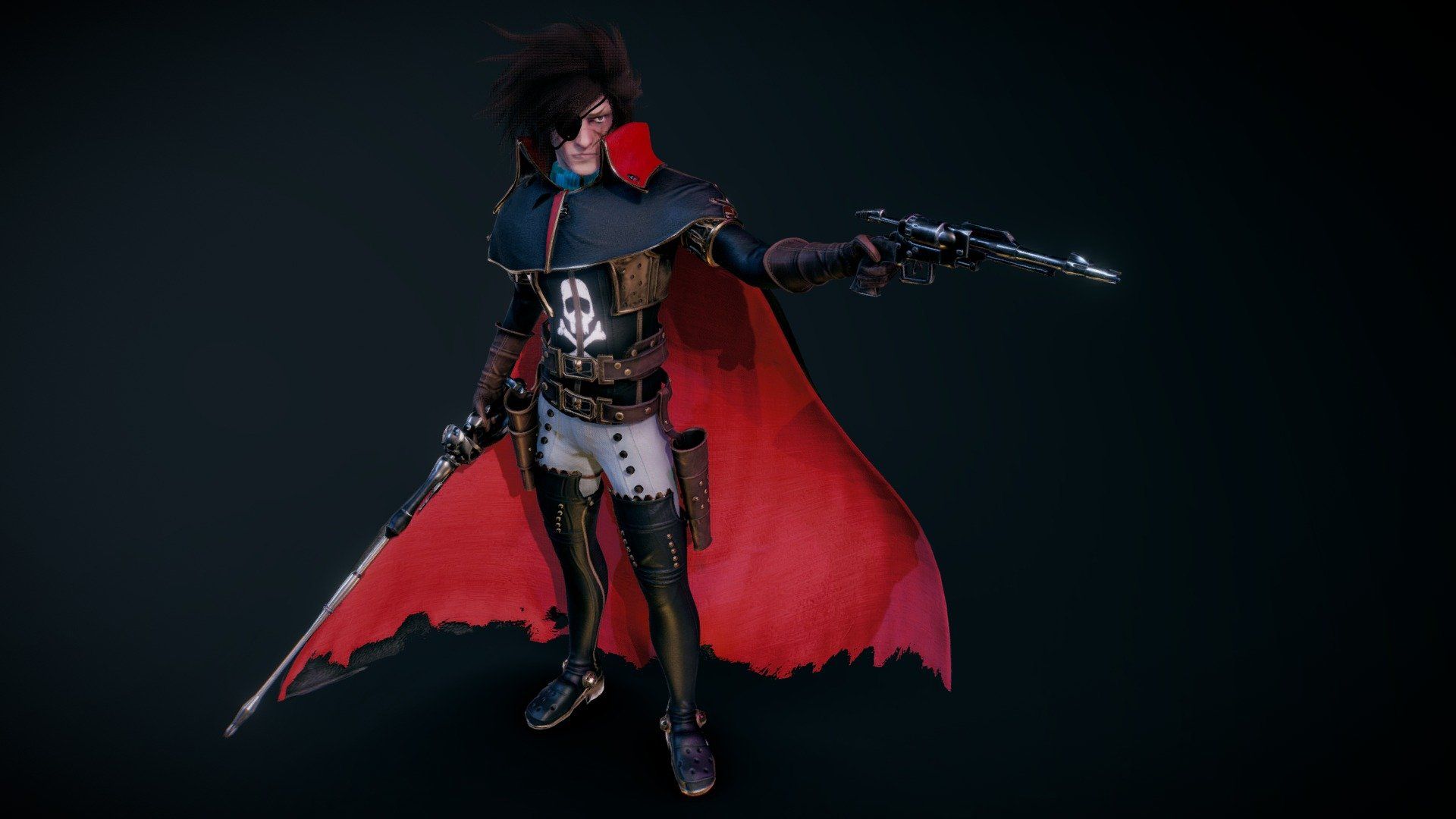 1920x1080 Space pirate captain Harlock model by Dylan Durupt [252dbc1]