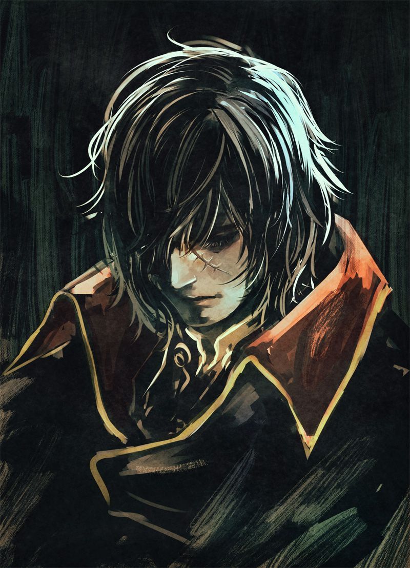 800x1108 Harlock. Albator, Film manga, Illustration d'imaginaire