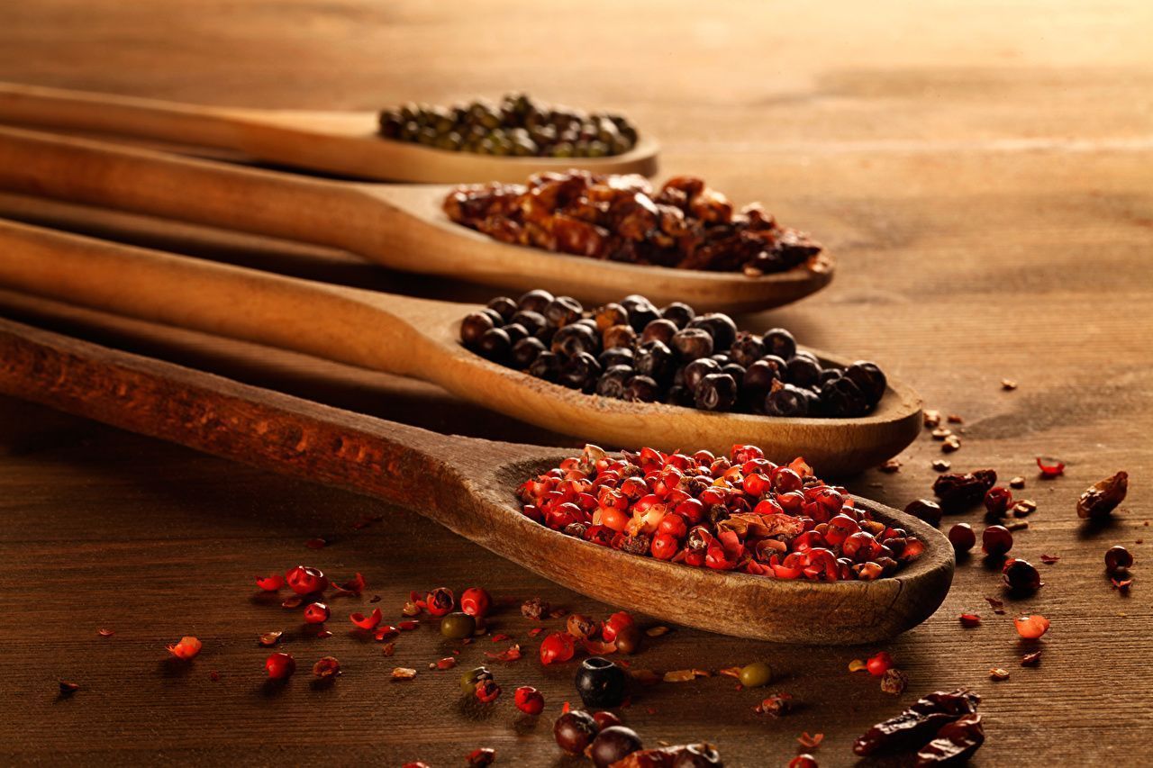 1280x853 Photo Black pepper Food Spoon Seasoning
