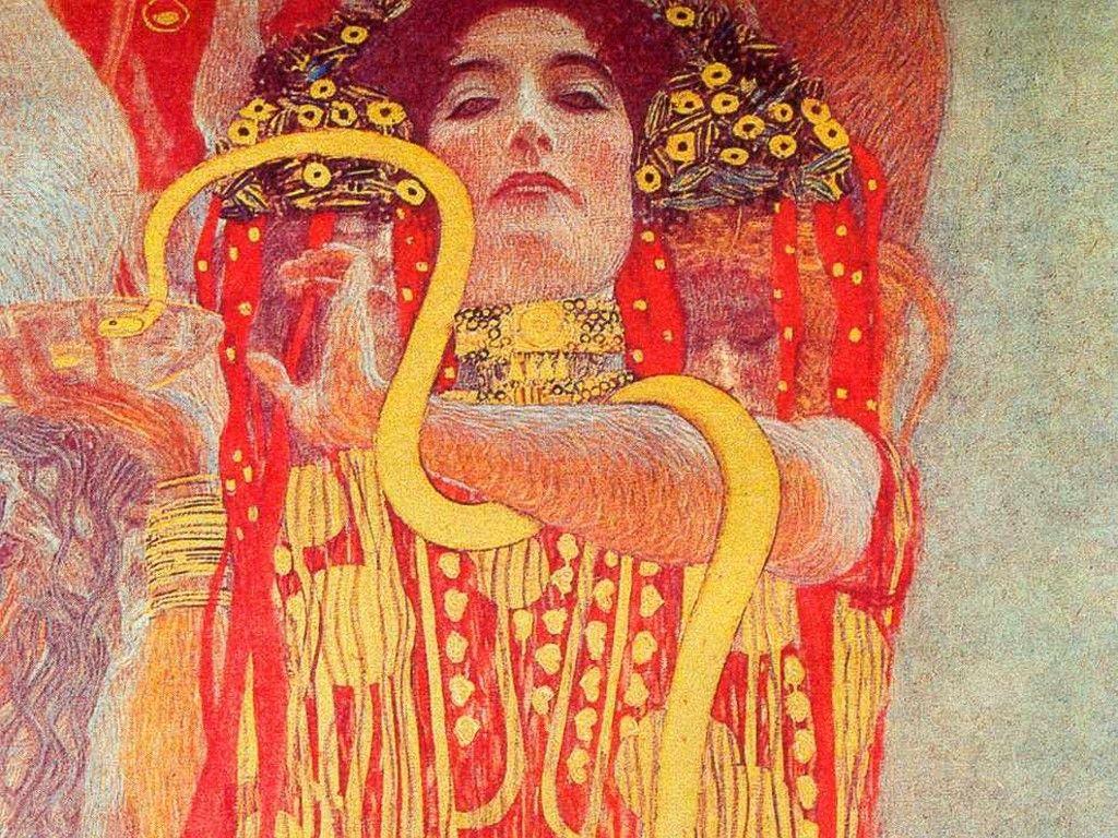 1024x768 Picture of Gustav Klimt The Kiss HD