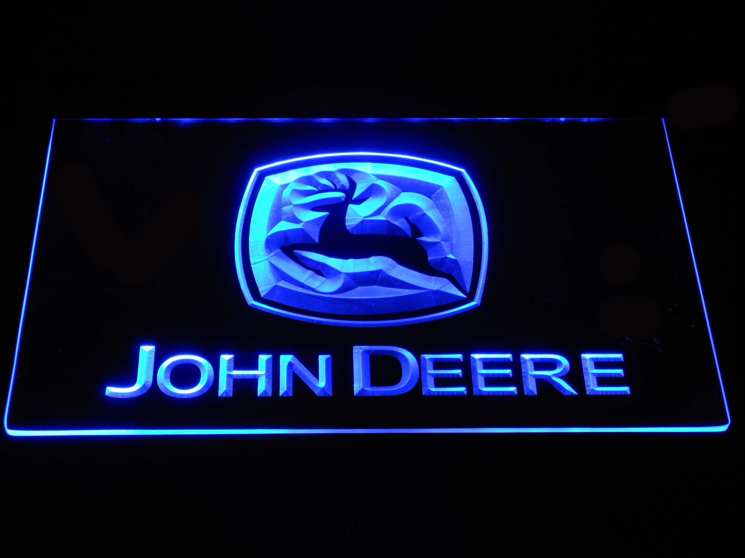 2592x1944 John Deere Logo Neon Sign LAB CAVE