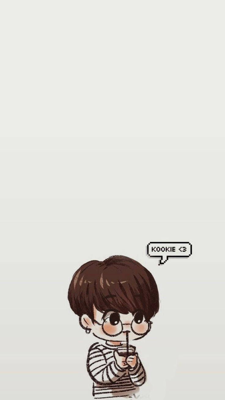 736x1309 Download Bts Jung Kook Cute Chibi Fanart Wallpaper