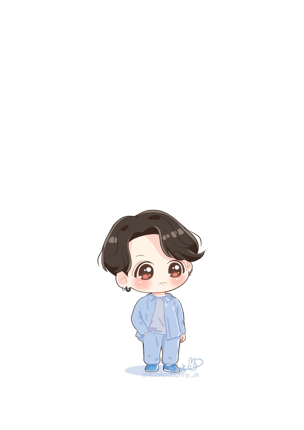 1240x1754 Jungkook Cartoon Wallpaper