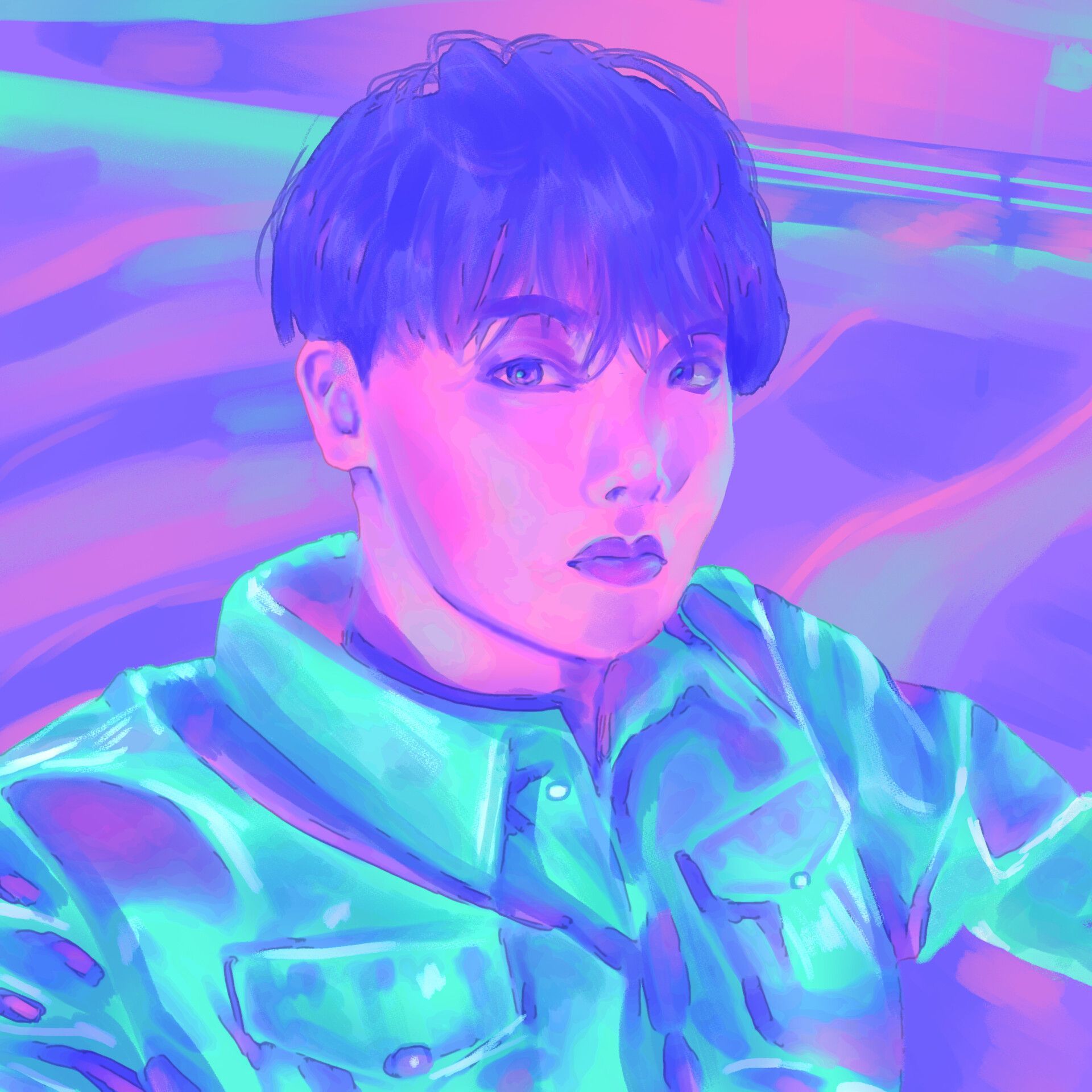 1920x1920 J Hope BTS Fanart