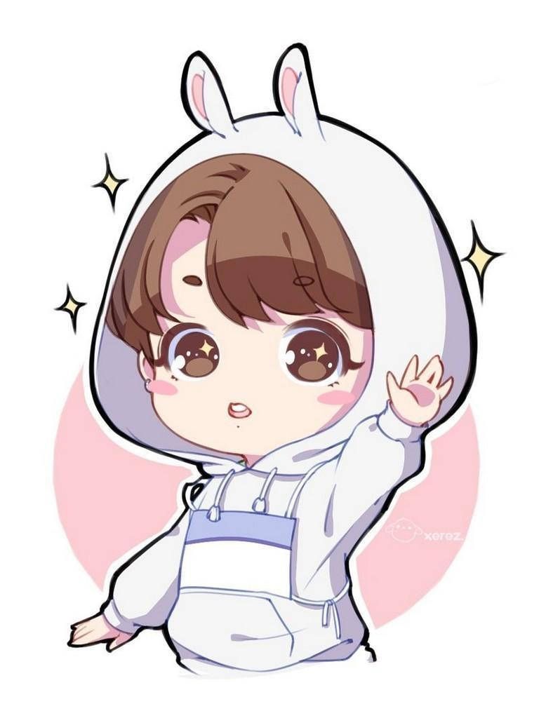 768x1024 Download Bts Anime Jungkook In Sheep Costume Wallpaper