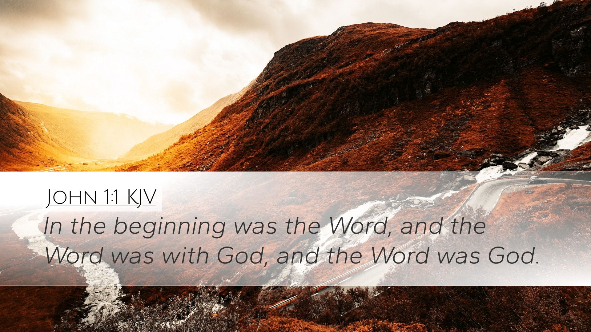 1920x1080 John 1:1 KJV Desktop Wallpaper the beginning was the Word, and the Word was