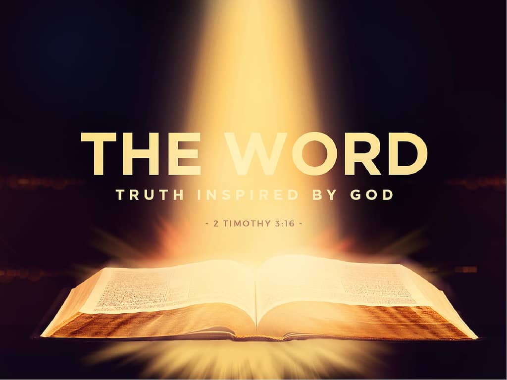 1024x768 ShareFaith Media The Word of God Bible Christian Wallpaper