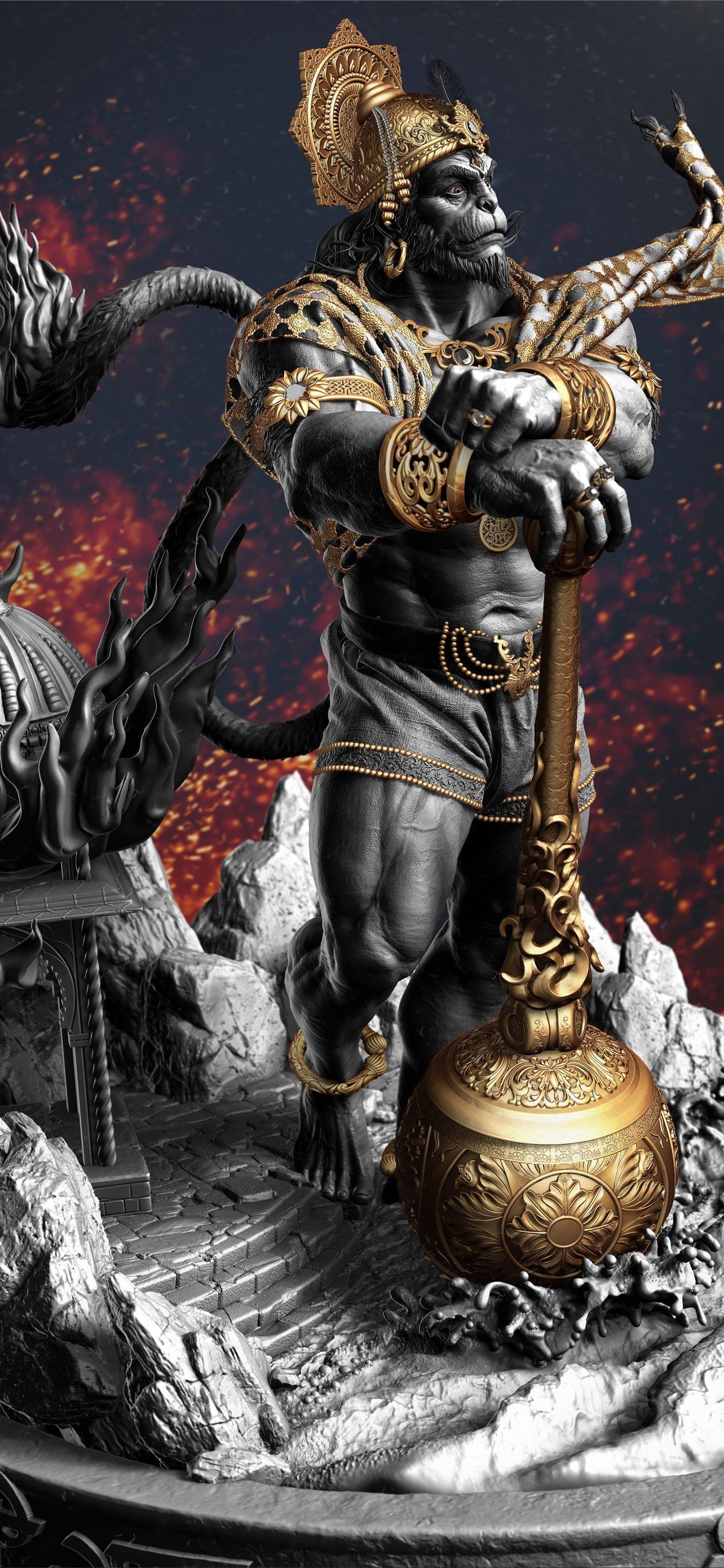 1284x2778 Jai hanuman ideas iPhone Wallpaper Free Download