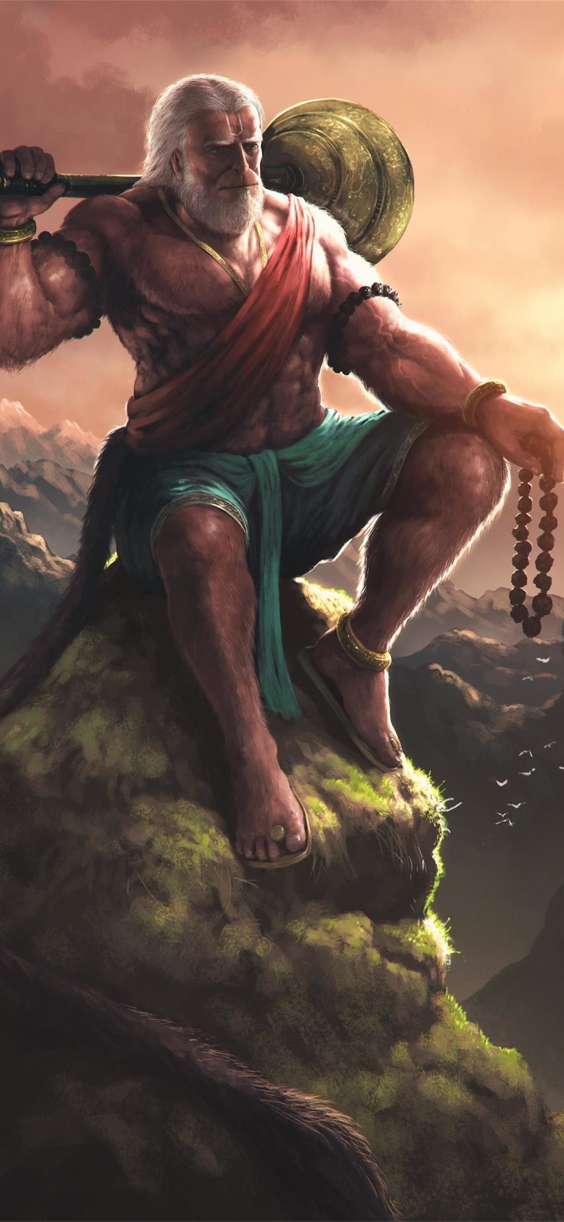 1125x2436 Best Hanuman iPhone HD Wallpaper