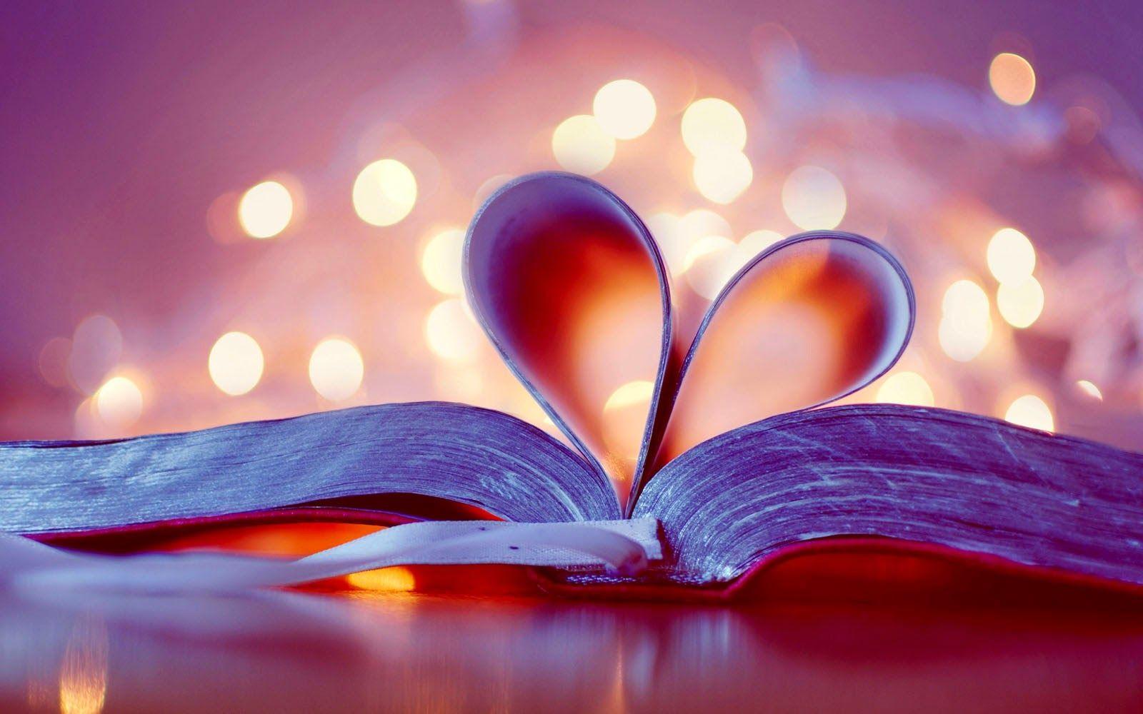1600x1000 Cute Baby HD Wallpaper: Heart Book Wallpaper
