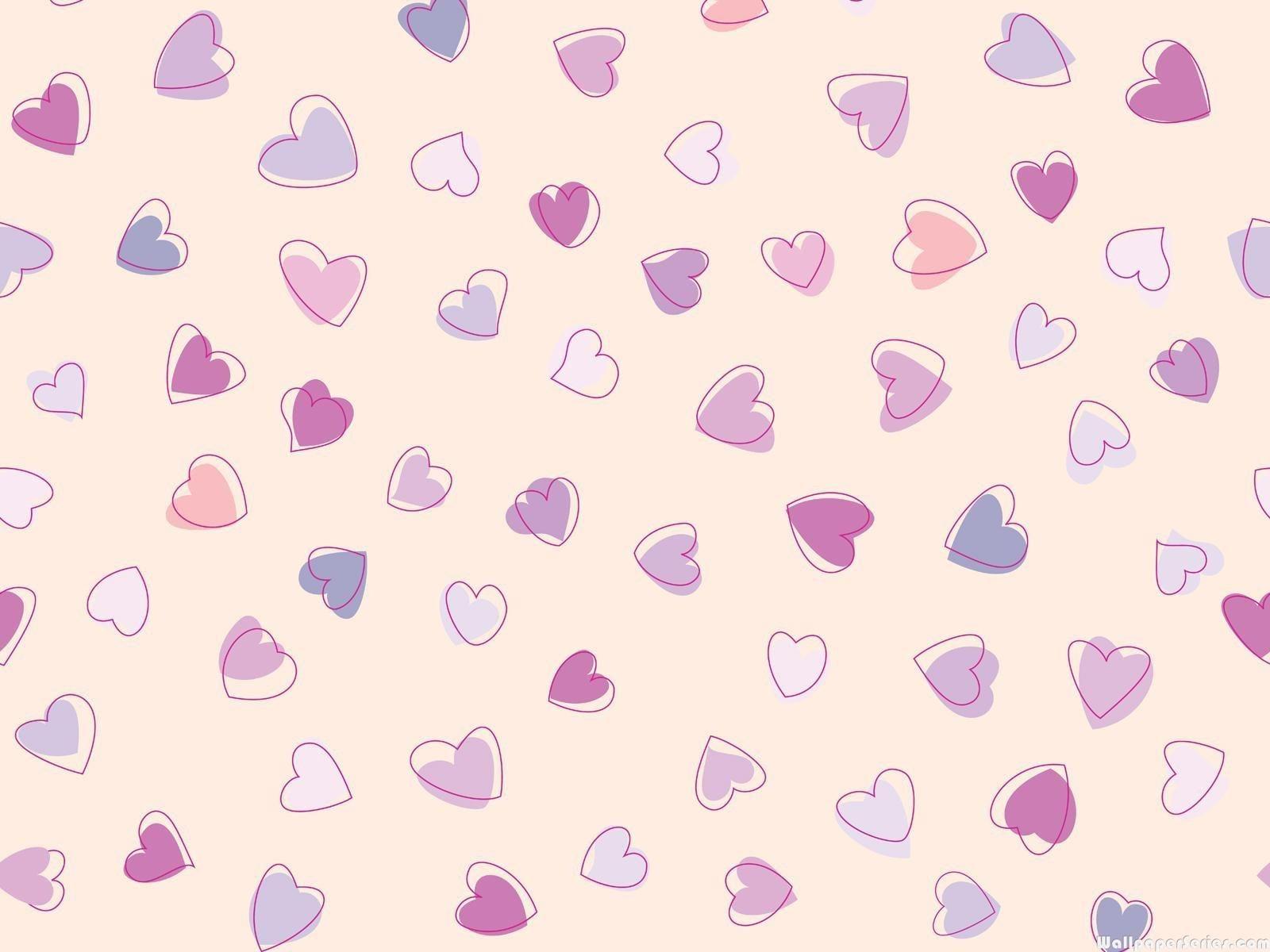 1600x1200 HD Cute Heart Pattern Wallpaper Download Free 139096