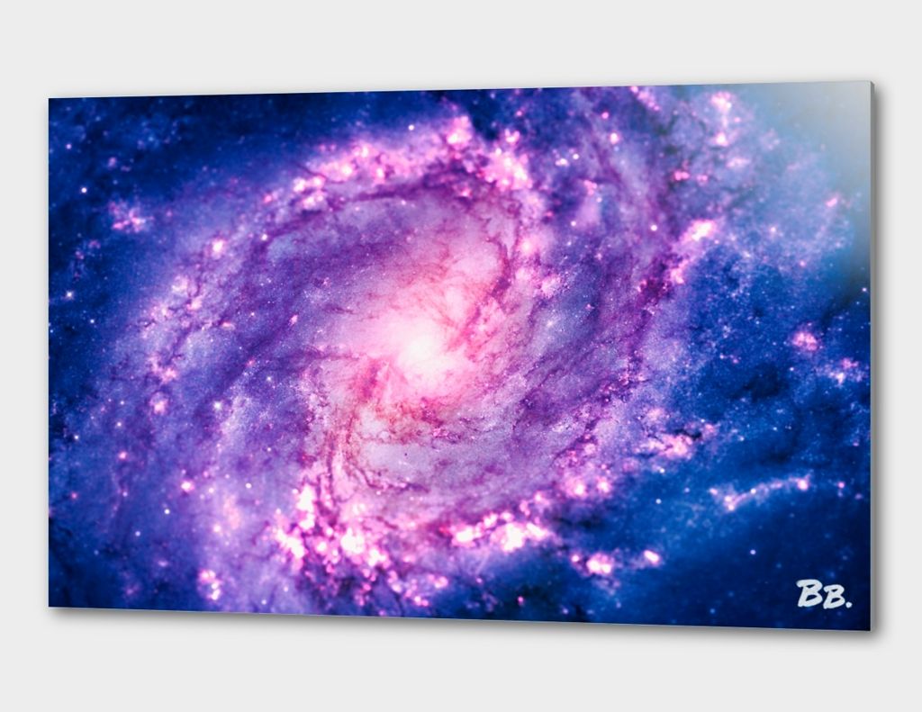 1024x791 Cosmic vacuum cleaner (Spiral Galaxy M83) Aluminum Print