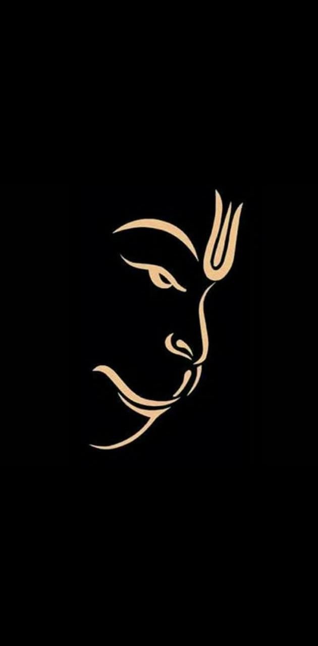 630x1280 Hanuman Face Wallpaper