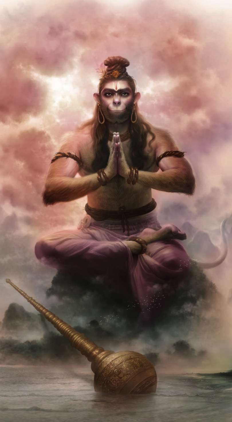 810x1470 Lord Hanuman Mobile Wallpaper