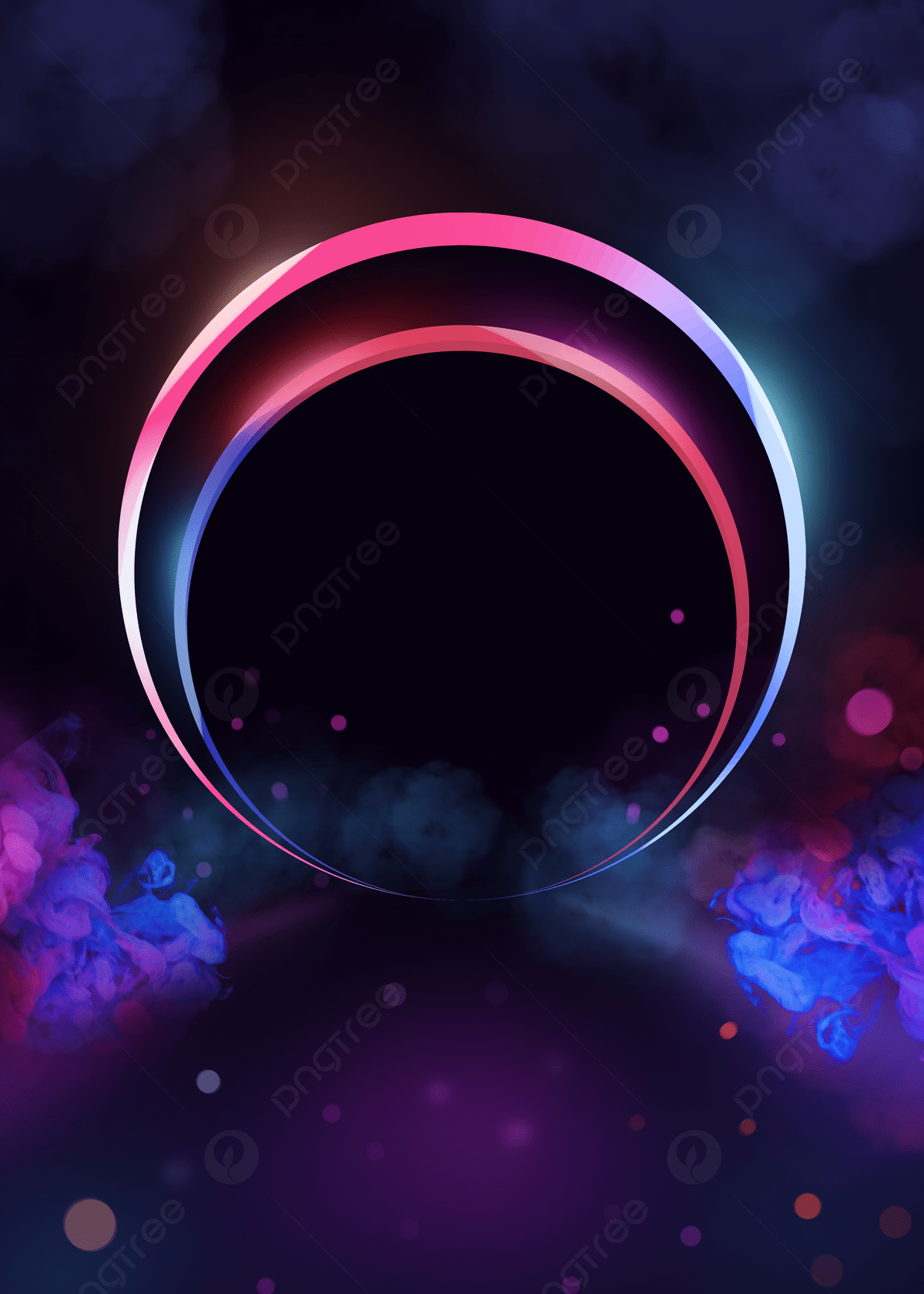 1200x1680 Radial Ring Neon Colorful Smoke Background Wallpaper Image For Free Download