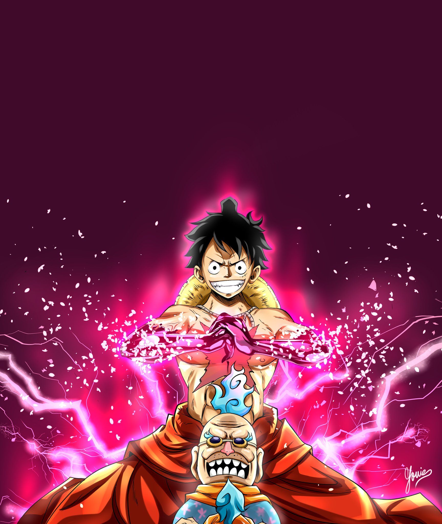1728x2048 louie31 luffy fanart.using clip studio paint