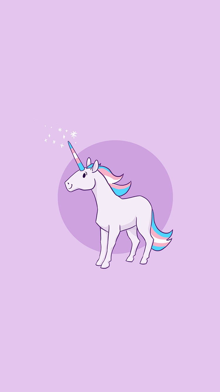 750x1334 Cute unicorn phone wallpaper