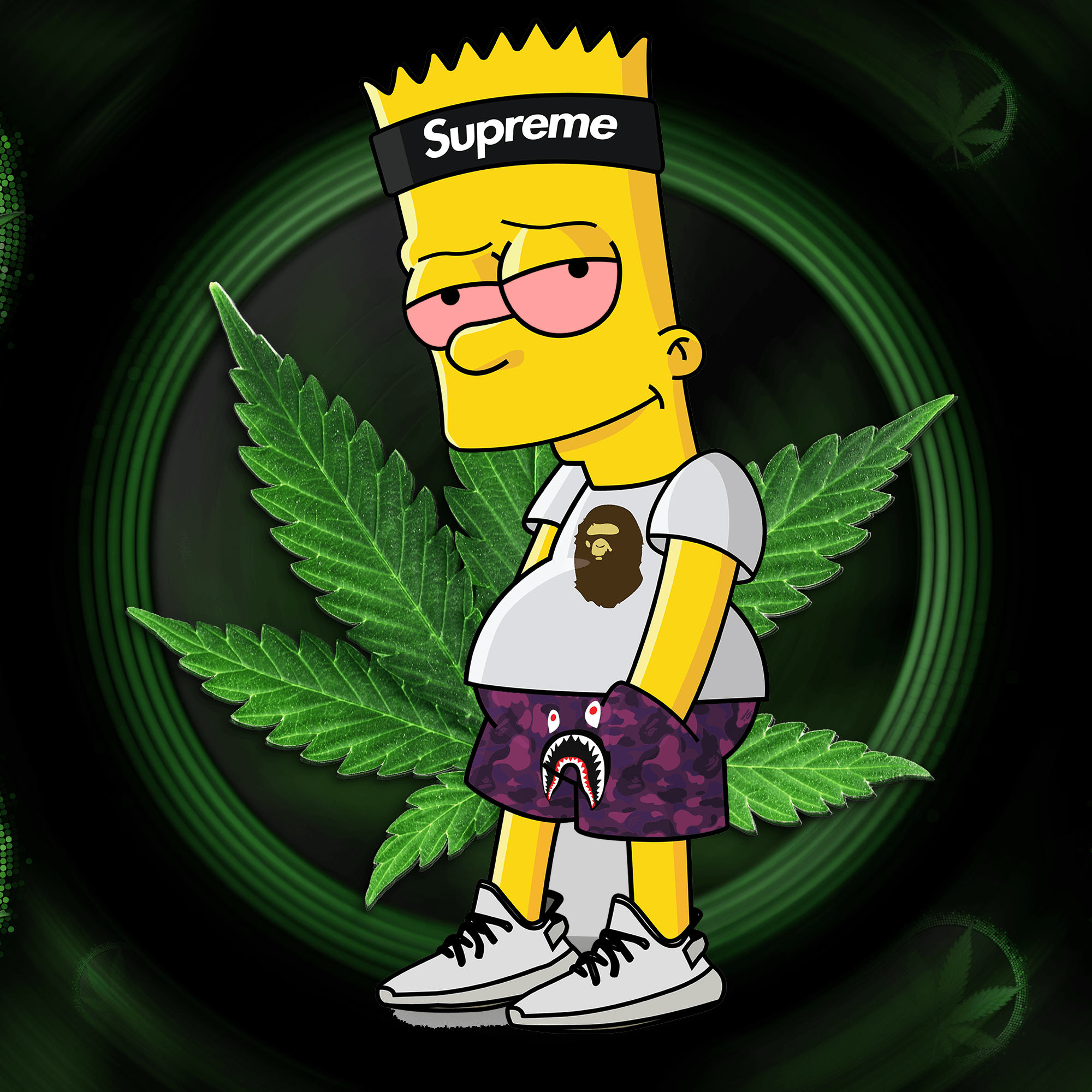 Bart Simpson Trippy Wallpapers Top Free Bart Simpson Trippy Backgrounds Wallpaperaccess