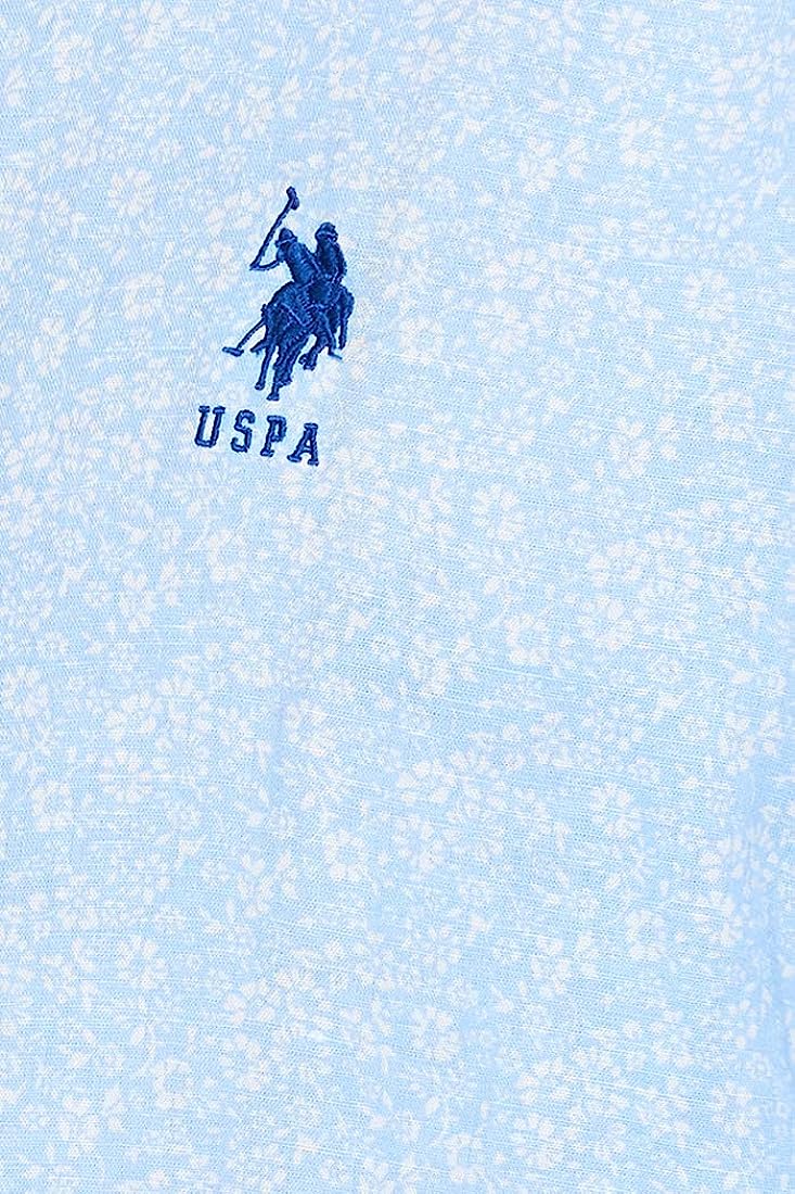 733x1100 Buy U.S. POLO ASSN. USPA Men's Casual Shirt (8907538597984_USSH5451_3XLFS_Sky) at Amazon.in