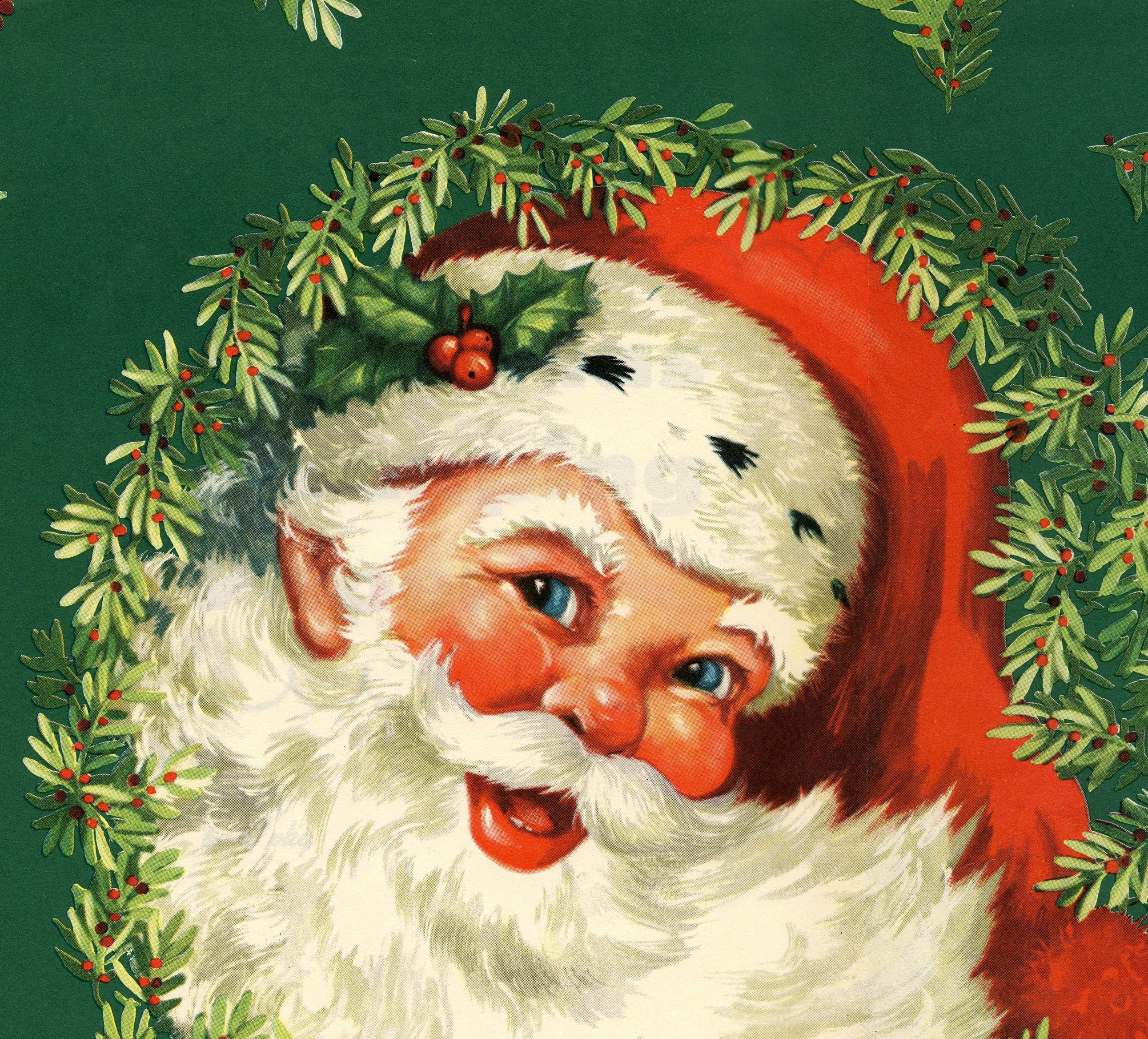 Vintage Santa Christmas Desktop Wallpapers Top Free Vintage Santa Christmas Desktop