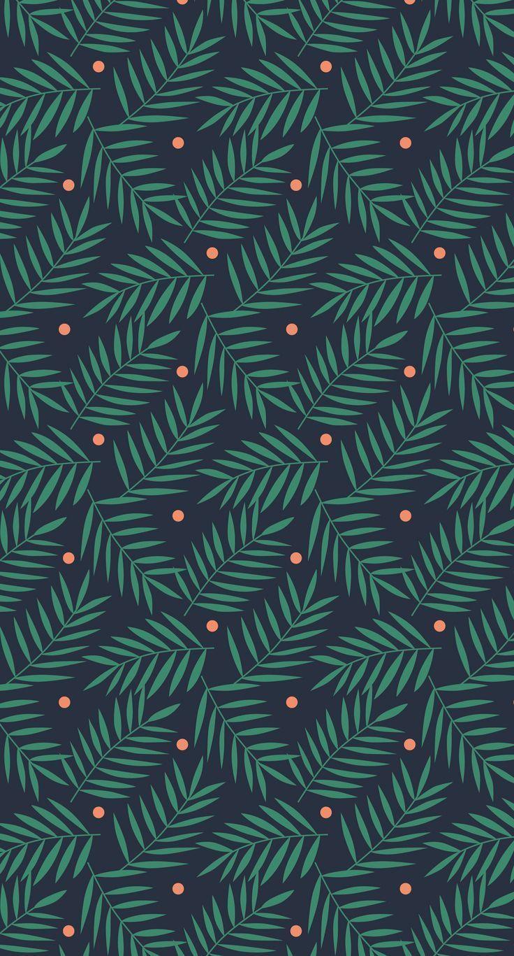 736x1367 Winter Palm Print. Acrylic Painting. Phone background, iPhone