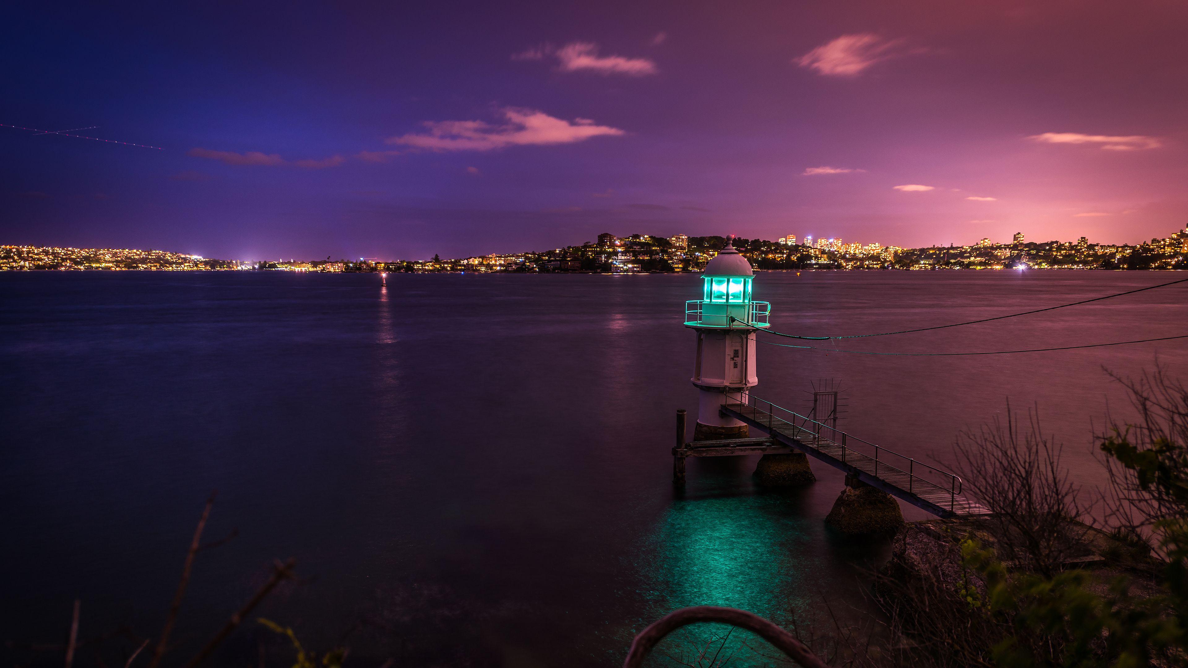 3840x2160 4K Ultra HD Lighthouse Wallpaper and Background Image
