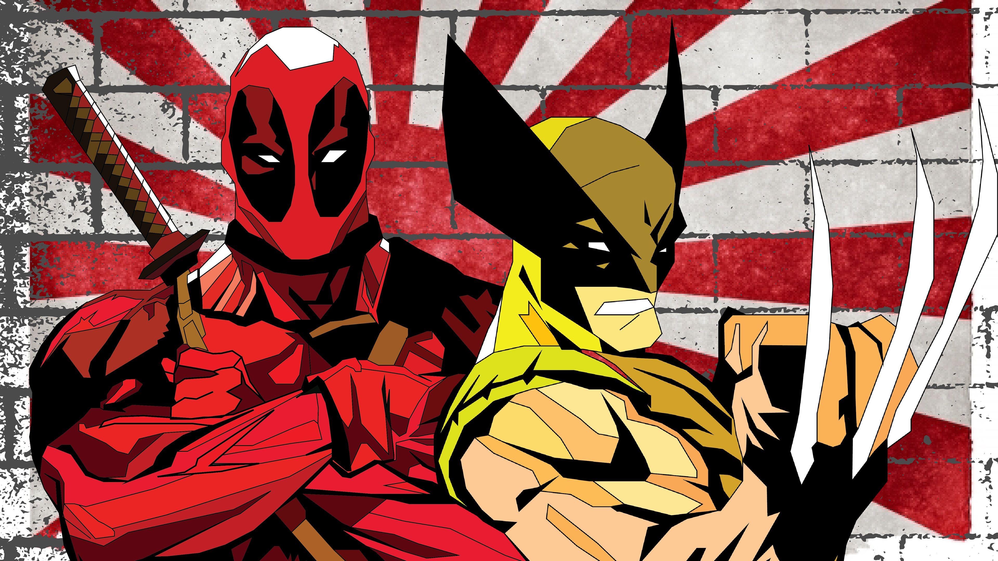 3840x2160 Wolverine And Deadpool Vacation In Japan, HD Superheroes, 4k