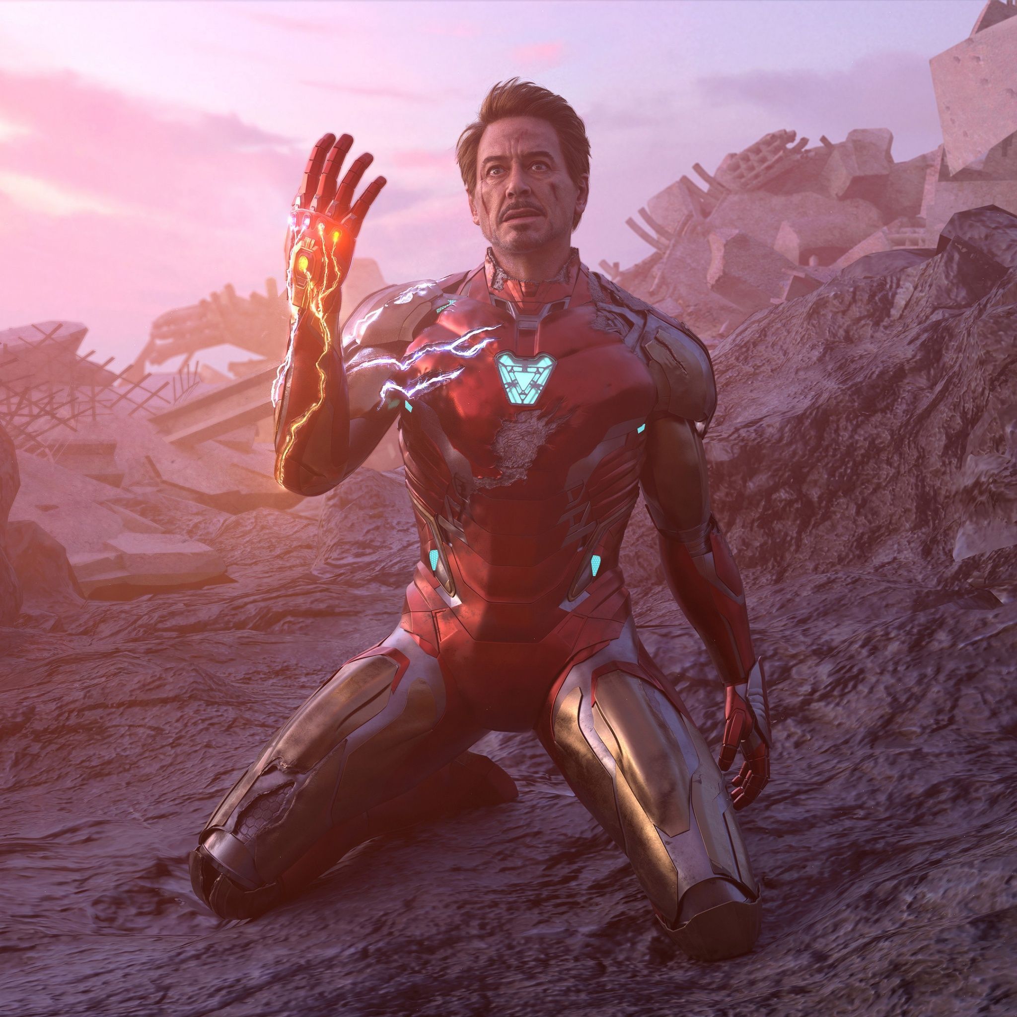 2048x2048 Iron Man Wallpaper 4K, Avengers: Endgame, I Am, CGI