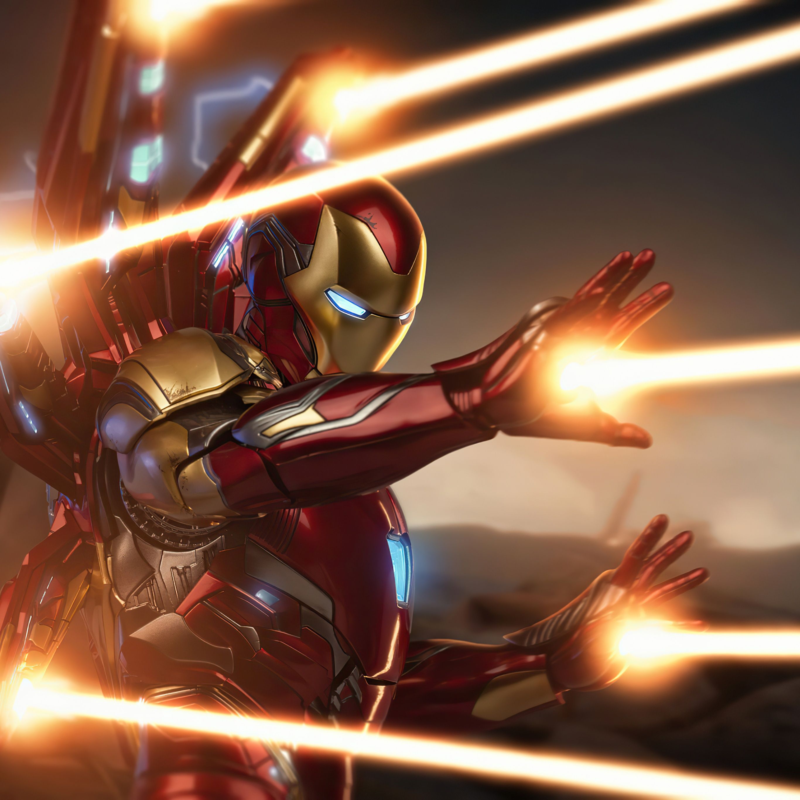2732x2732 Iron Man Wallpaper 4K, Avengers: Endgame, Marvel Comics