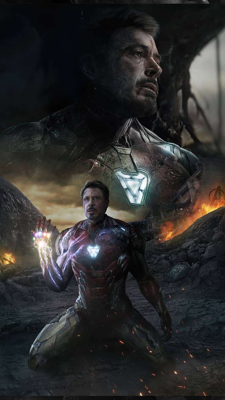 758x1349 Iron Man Sacrifice Endgame Snap IPhone Wallpaper Wallpaper : iPhone Wallpaper