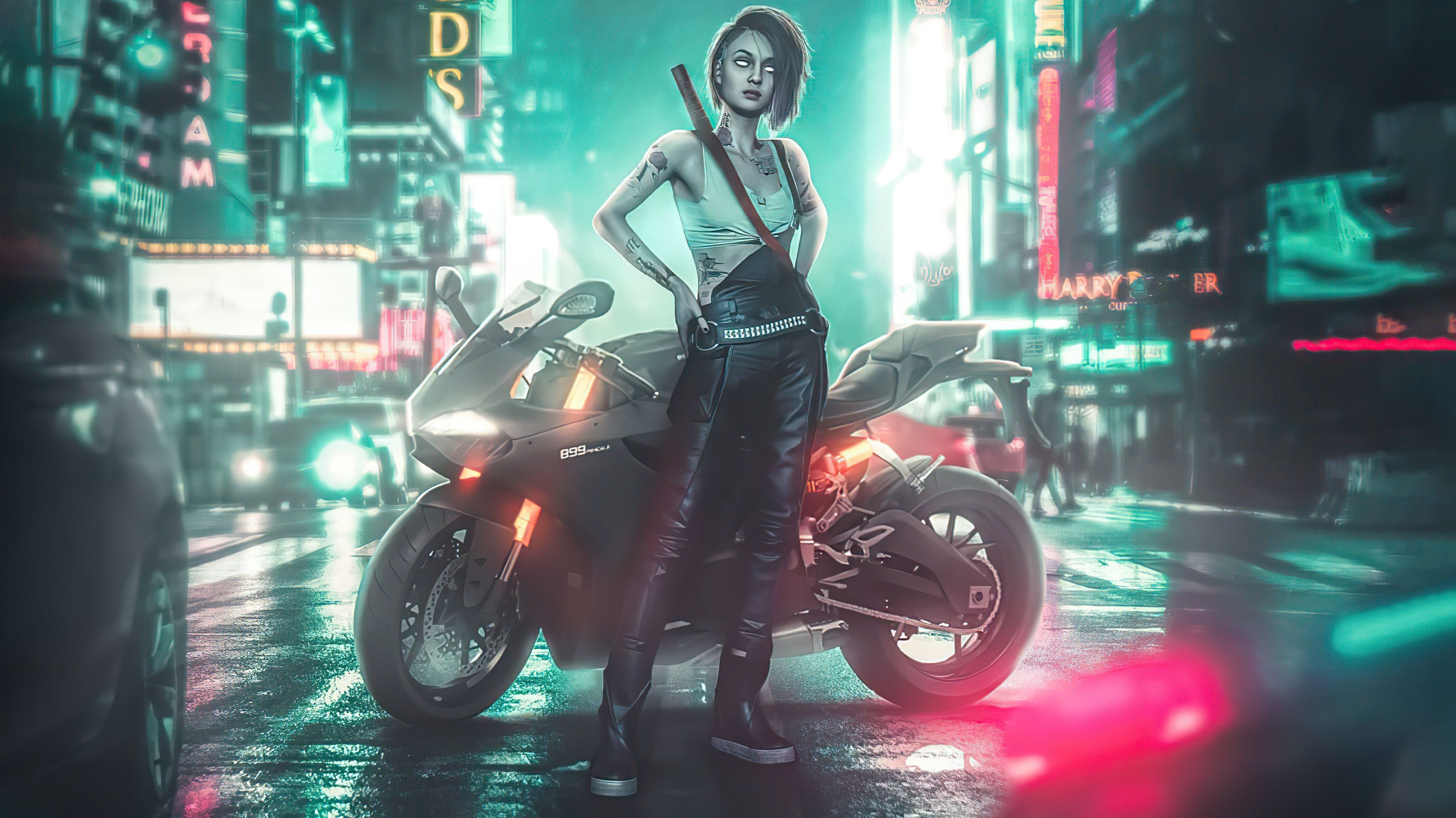 5120x2880 Wallpaper Cyberpunk Tire, Wheel, Automotive Lighting, Automotive Tire, Background Free Image