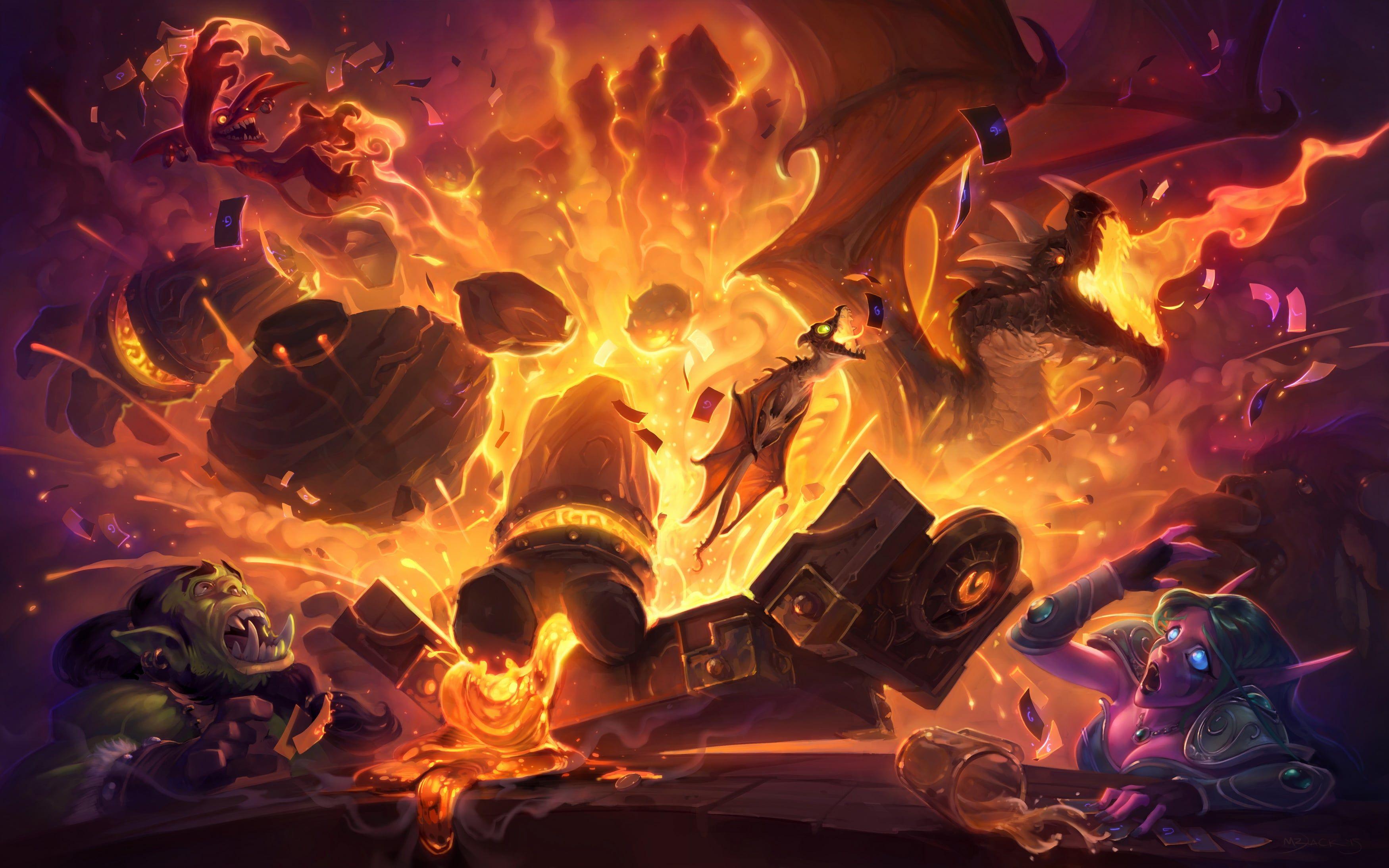 3500x2188 Hearthstone: Blackrock Mountain HD Desktop