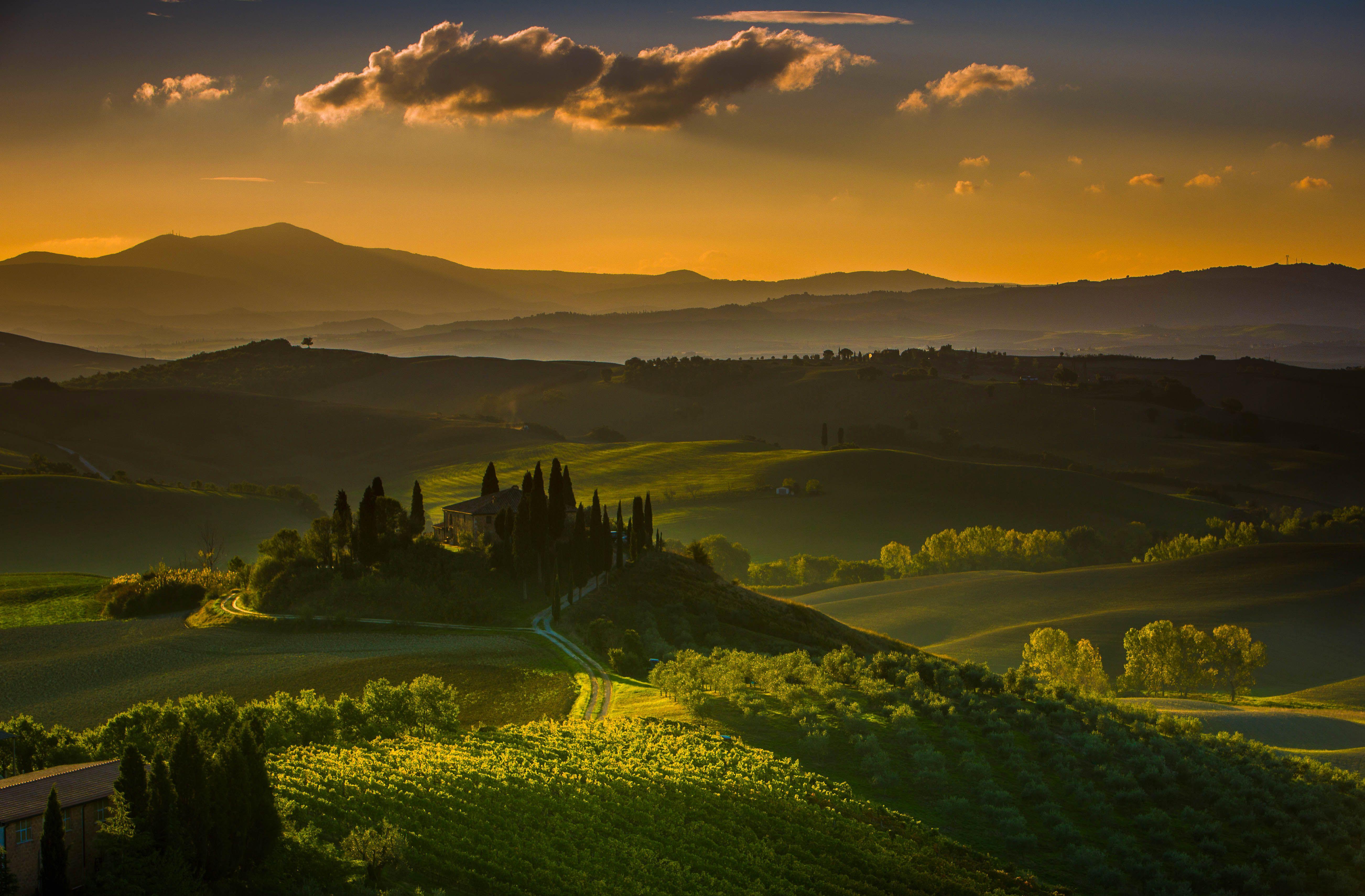 5208x3421 Wallpaper Tuscany, Italy, Landscape, 4K, Nature