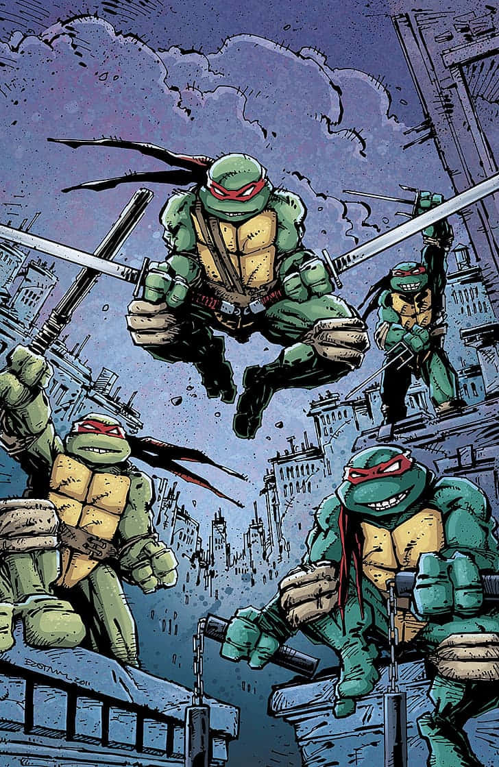 728x1119 Download Heroes in a Half Shell: Rise of the Teenage Mutant Ninja Turtles Wallpaper