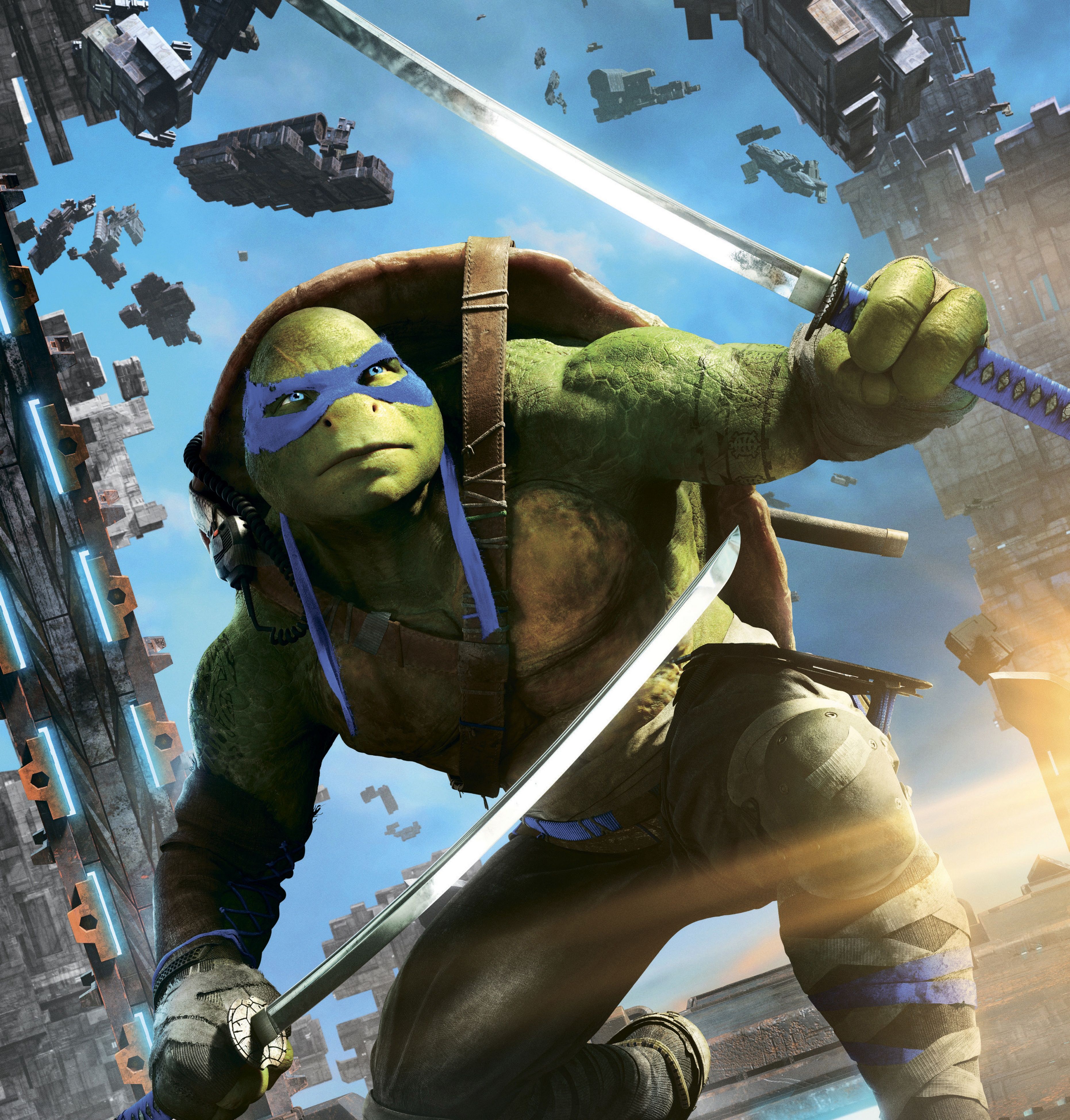 3723x3895 Out of the Shadows, Teenage Mutant Ninja Turtles, Leonardo Gallery HD Wallpaper